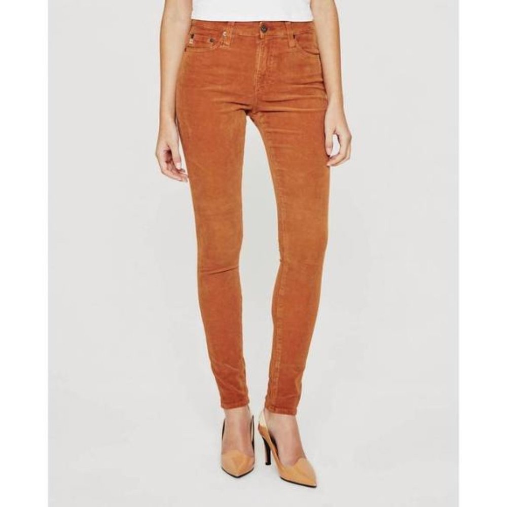 AG Adriano Goldschmied - Farrah High Rise Cord in Turmeric